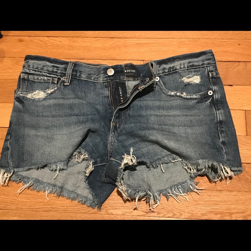 Lucky brand soft distressed jean shorts